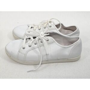Joe Boxer Womens White Leather Lace Up Low Top Sneakers Shoes‎ Size 9M